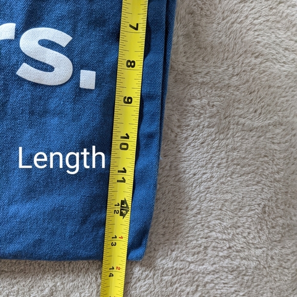 Blue Cotton Graphic Tote Bag - Picture 6 of 11